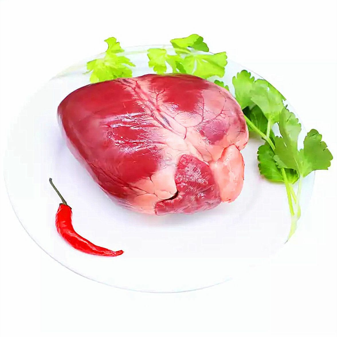 新鲜冷冻特级开口猪心已切开生猪心20斤包邮卤菜饭店