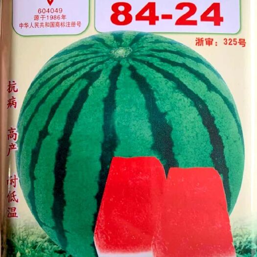 东方市早佳8424西瓜种子  8424西瓜种子，红瓤汁多，味美爽口，不裂果，不空心，耐储运