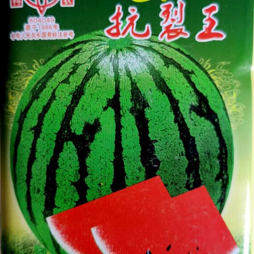 东方市抗裂王西瓜种子，长势健壮，易座果，瓤红色，味美爽口，不空心