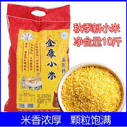 临汾黄小米10斤包邮2020新米小黄米宝宝米河北特产曲周金康小米