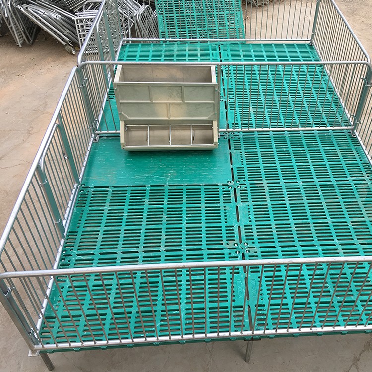 母猪产床 养猪设备厂家直销仔猪保育栏全复合板双体小猪保育床尺寸可定制
