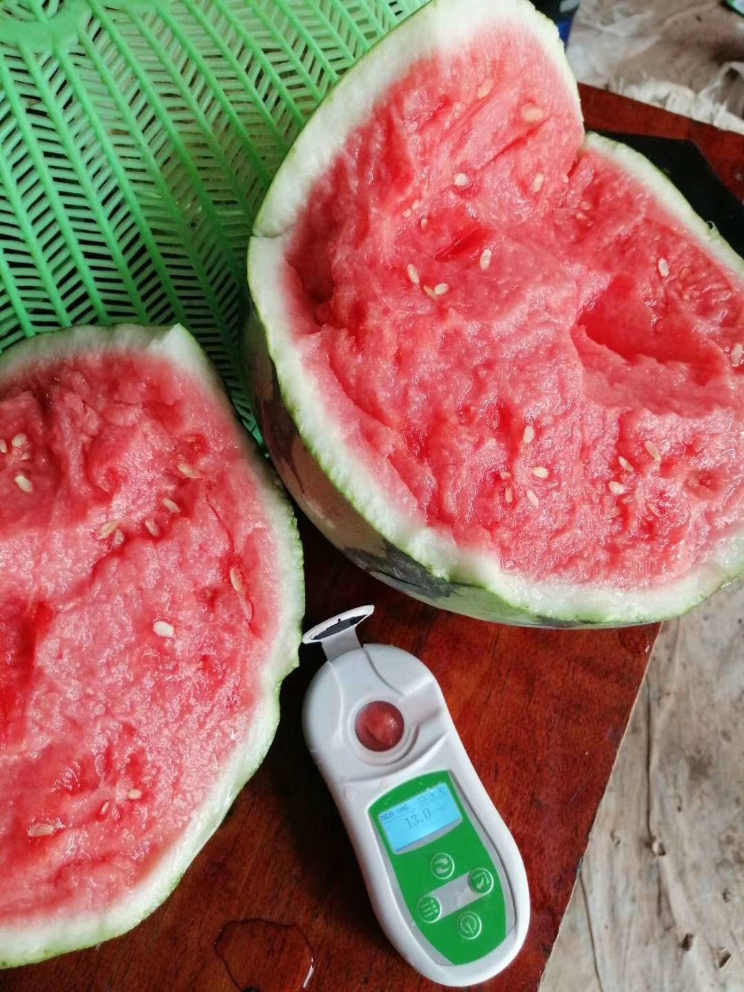 美都西瓜，头茬无籽，自生苗，大棚种植，甜度高！熟度好！