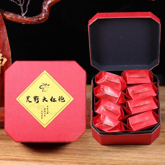 南平 荒野大红袍精美礼盒装小泡袋样品装闽北乌龙茶叶岩武壁行店面批发