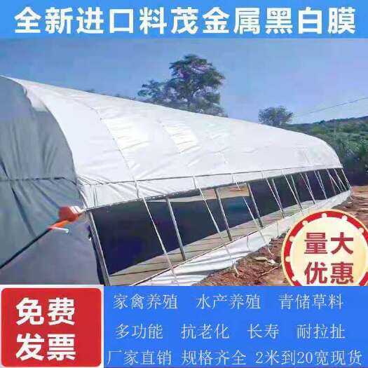 临沂棚膜  黑白膜无滴大棚降温反光膜加厚食用菌养殖养鸡养猪隔热绿白膜