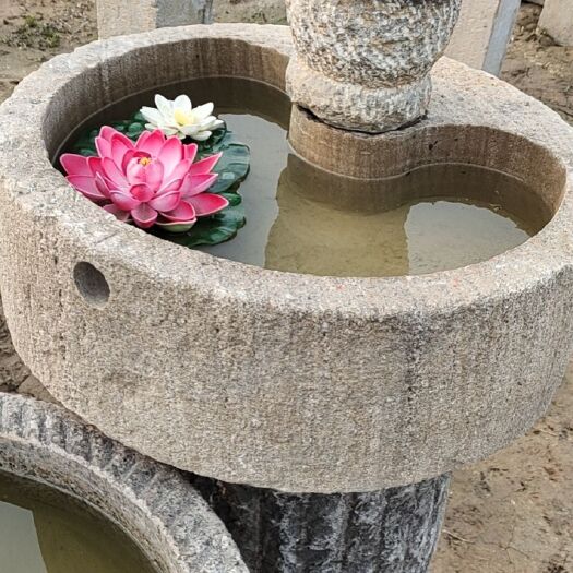 嘉祥县青石 养鱼石槽，石岗