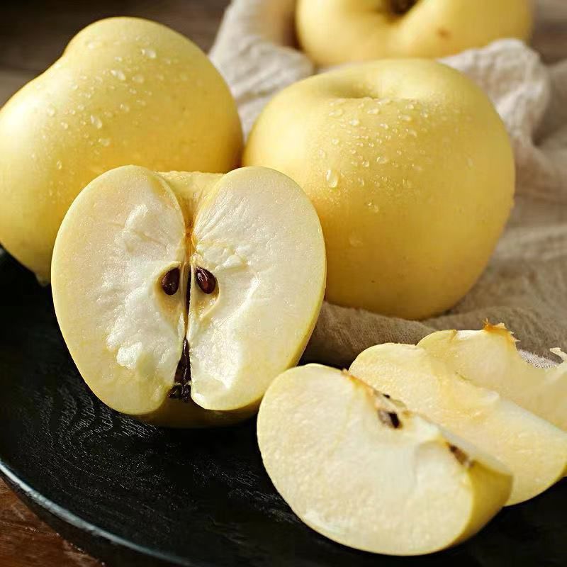 黄元帅苹果水果黄奶油金帅金冠萍果新鲜奶油富士苹果非青苹果