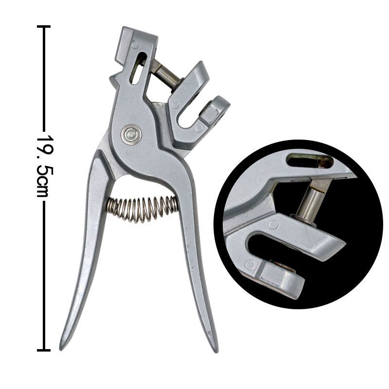 钳子类 猪用耳孔钳耳洞钳子记号钳猪场专用标记缺口钳打圆孔耳缺钳耳标钳