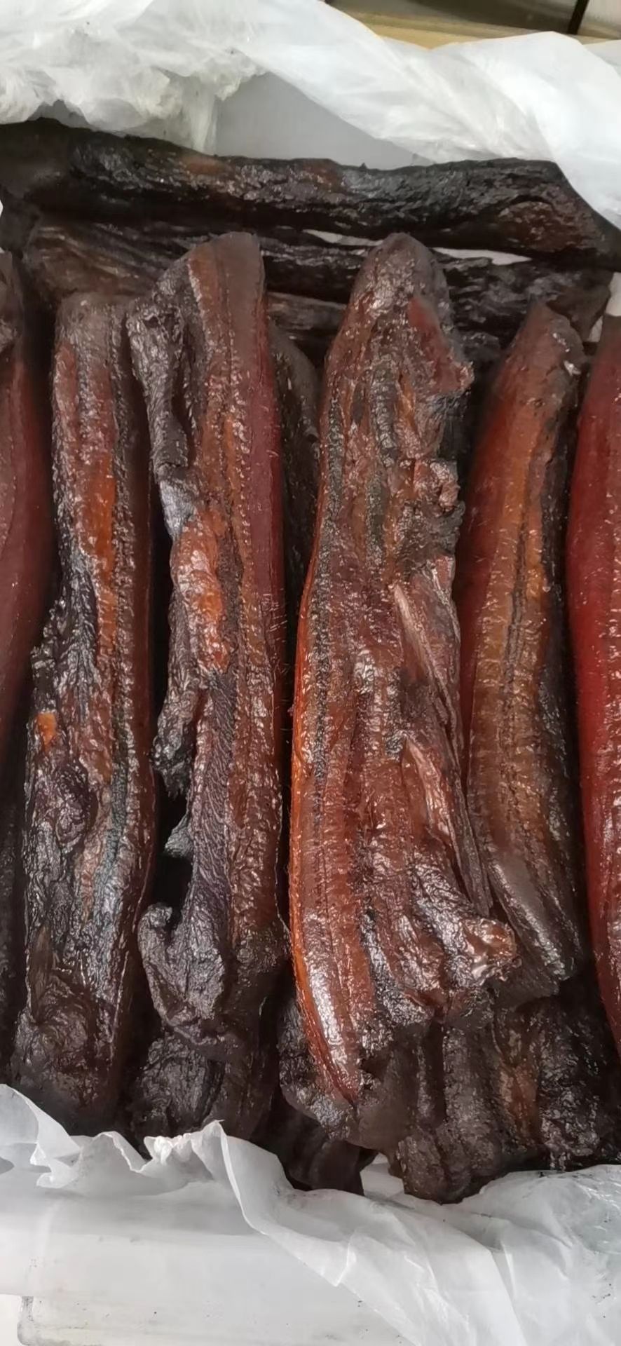 烟熏土猪腊肉＿五花肉腌制，无任何防腐添加剂，广西农妇自养土猪