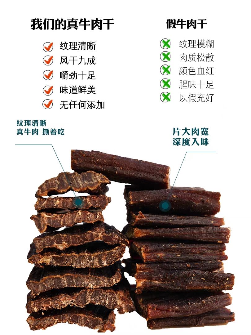 包邮！厂家直销！出口日本韩国正宗耗牛牛肉干支持检验西藏耗牛干