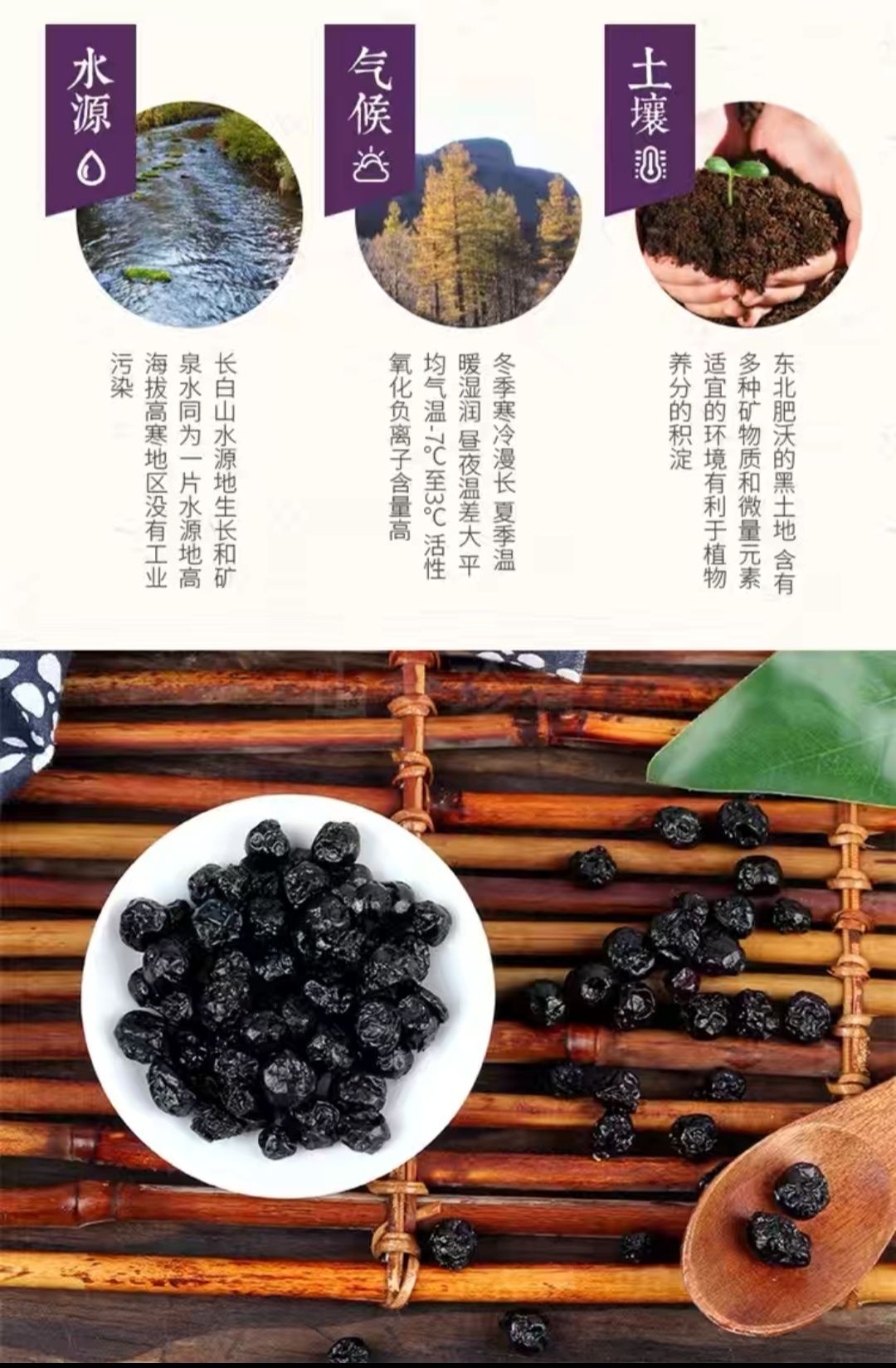 蓝莓果脯  蓝莓果干，长白山蓝莓干，无糖剂