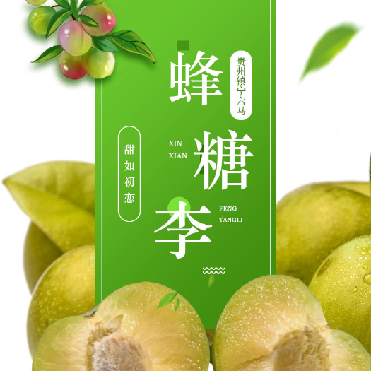 安顺贵州脱骨蜂糖李清甜爽口甘甜如蜜鲜现摘农家水果中果
