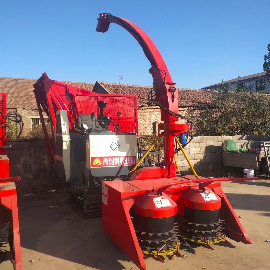 背负式秸秆回收机 履带式青储机