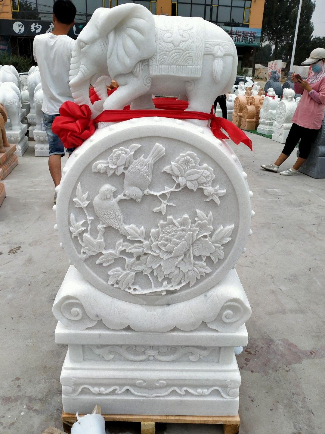 创意/手工 石雕门墩。石雕包鼓