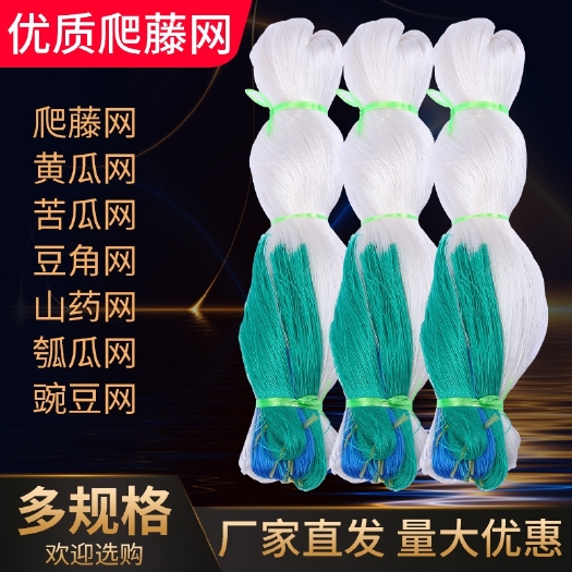 无棣县爬藤网植物种植黄瓜苦瓜丝瓜吊瓜种瓜豆角山药百香果网撑果网