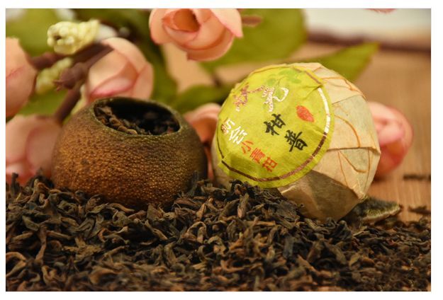 济南柑普茶  上等新会小青柑配上云南普洱  青普茶  小青柑普洱茶花草茶