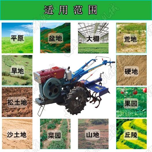 曲阜市柴油手扶拖拉机多功能水旱两用旋耕打田机带后座手扶旋耕机