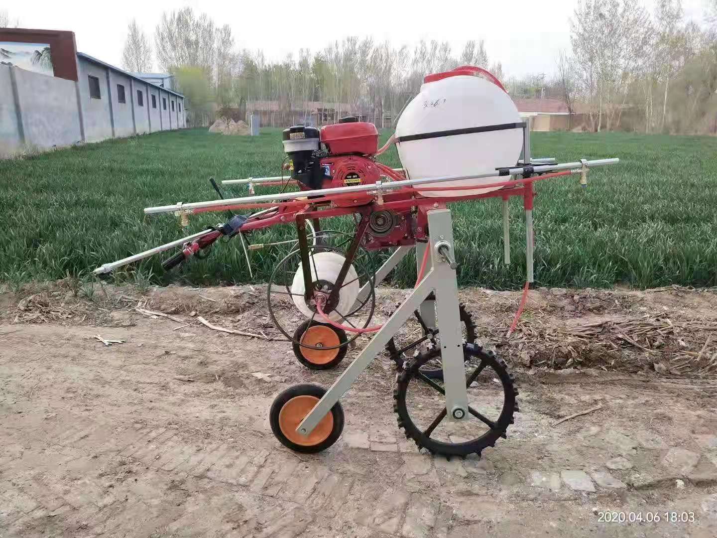  自走式蔬菜打药机 农用小麦喷杆打药机 小型手扶四轮打药机