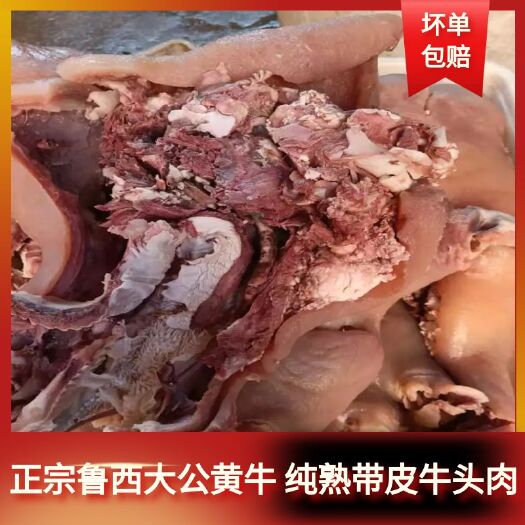 阳信县牛肉类  鲁西大公黄牛纯熟带皮牛头肉