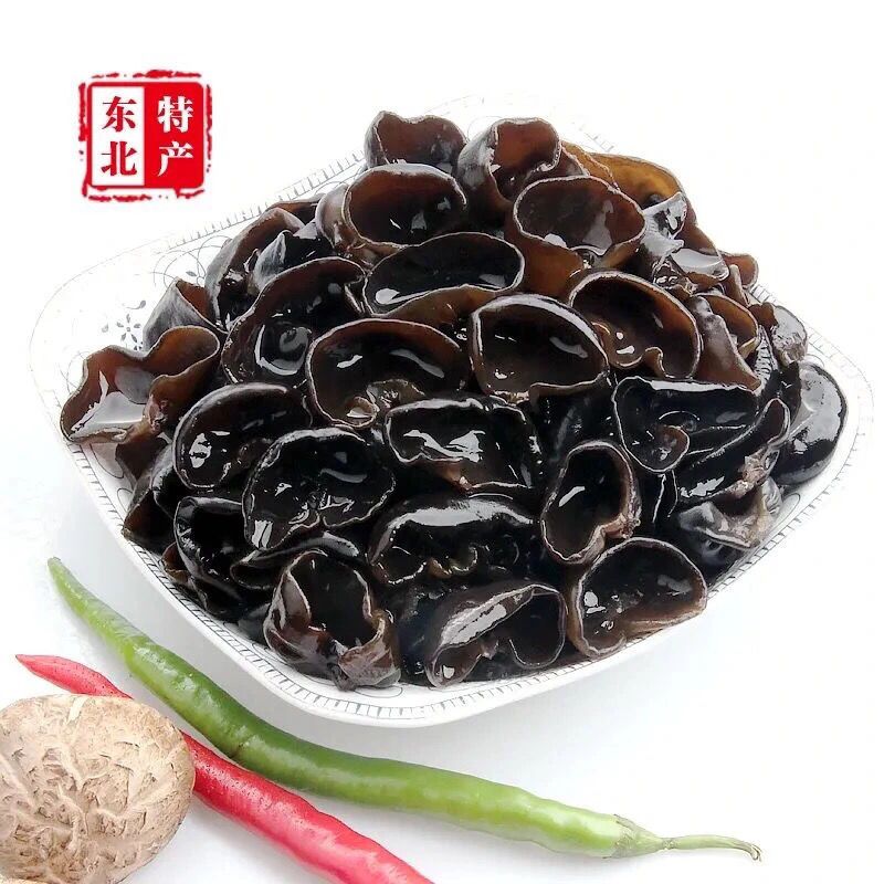 长白山山泉水优质黑木耳肉厚无根火锅食材