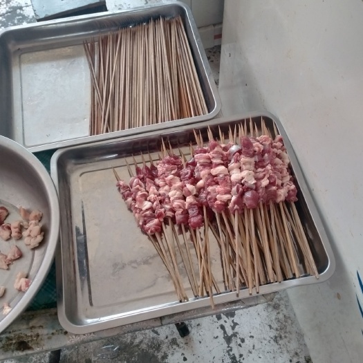 天津新鲜的羊肉串