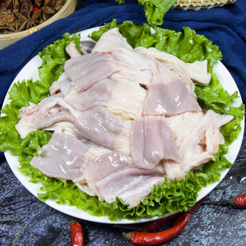 鸭副产品  鸭食管新鲜鸭食带冷冻鸭菌把鸭郡把鸭板肠2 4斤装
