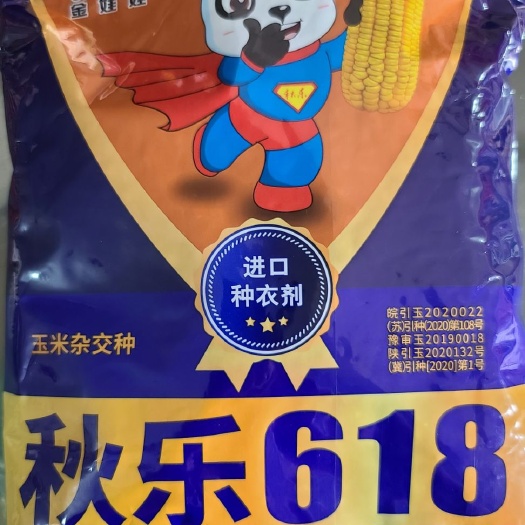 定远县秋乐618玉米种子  秋乐618，抗病特优秀  活杆成熟收，秆粗跟发达，不怕大风刮