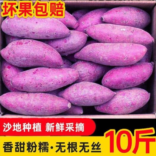 昆明紫罗兰紫薯  云南紫薯新鲜当季紫薯紫罗兰番薯地瓜现货5斤包邮坏果包赔