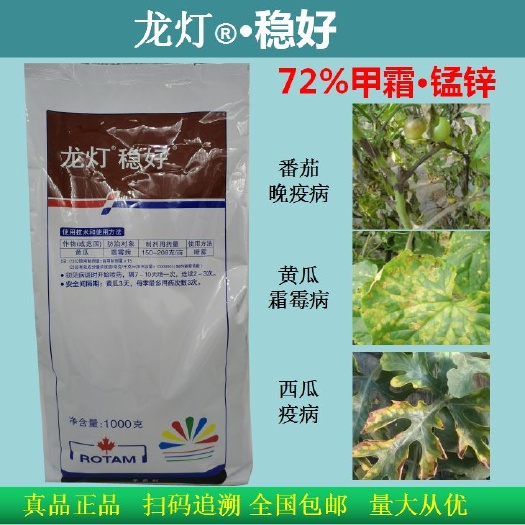 甲霜锰锌  龙灯稳好72%甲霜•锰锌霜霉病疫病晚疫病杀菌剂腐烂病果树蔬菜