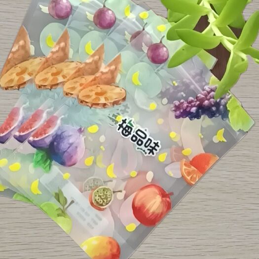 临泉县水果干蜜饯食品包装袋定做休闲坚果零食果脯自立自封袋子定制