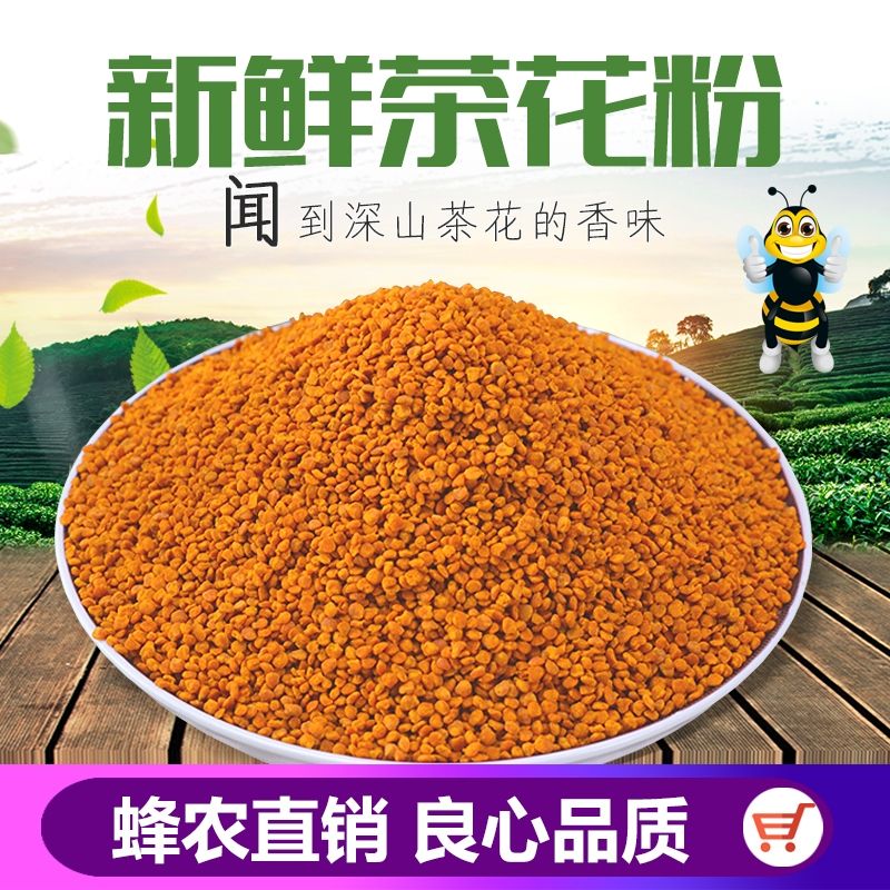 蜂花粉  新鲜茶花粉自产自销食用纯正活性天然500g正品