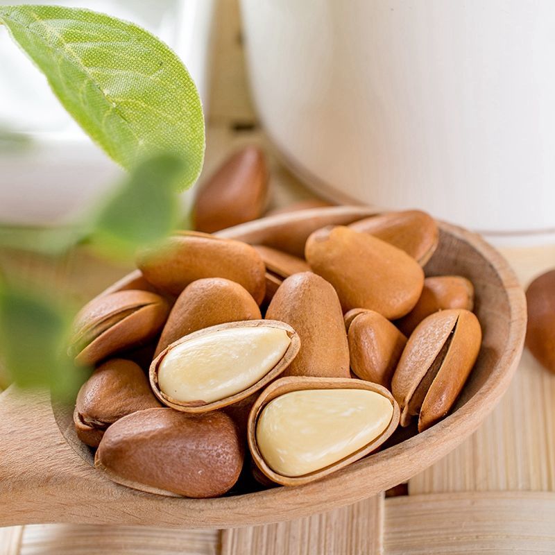 【新货大颗粒】东北开口松子净重5斤包邮原味坚果