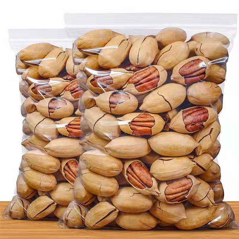 新货 碧根果大颗粒500g长寿果奶油味坚果干果小零食批
