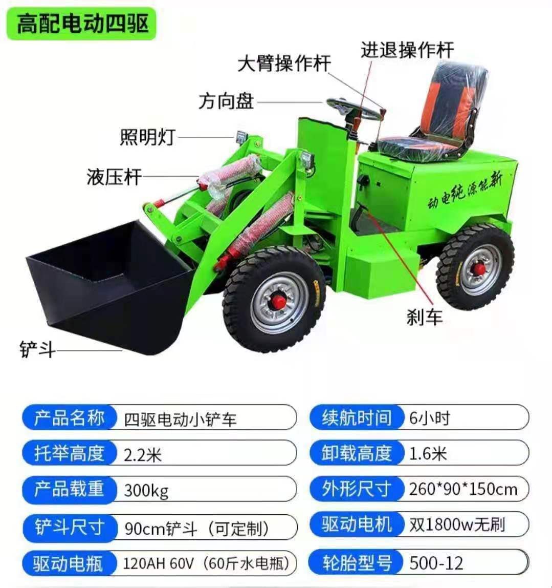装载机  18马力柴油机铲车小型上料车四驱铲车