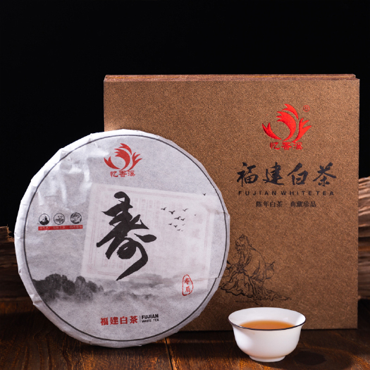 政和县福建白茶高山茶政和福鼎松溪寿眉花香回甘茶饼礼盒装批发产地源头