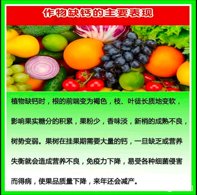 稼稼乐糖醇钙**果着色****脐腐生长点坏死干烧心软腐苦痘病