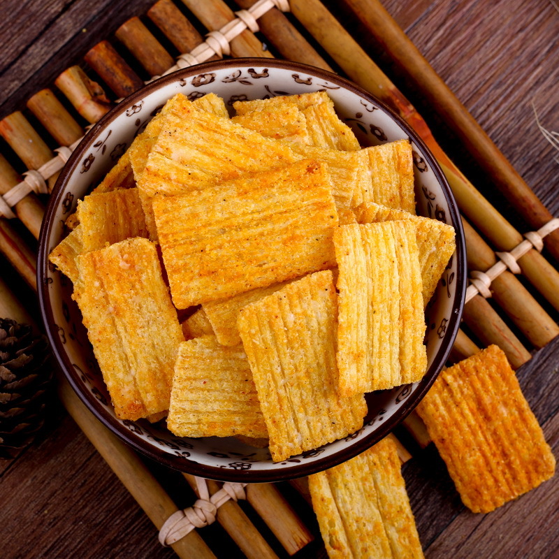 不辣/嵩山平底锅巴120g铁板锅巴袋装老式网红麻辣脆锅巴