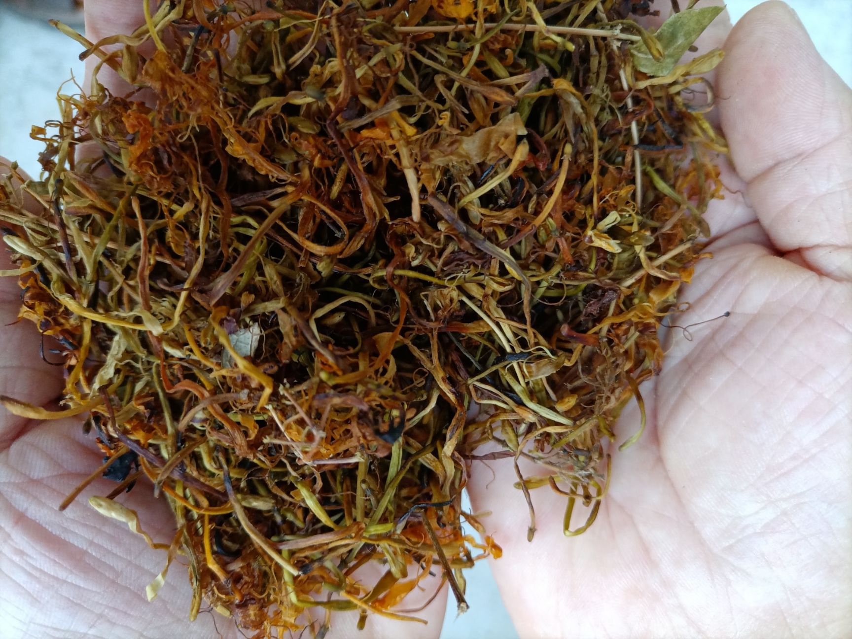 金银花，天然，全干，采自云南富宁县石山区，阳光晒，无霉无硫。