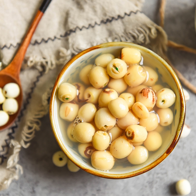 洪湖特产天然湘潭农家自产大粒干货去芯五斤包邮磨皮无芯白莲子米