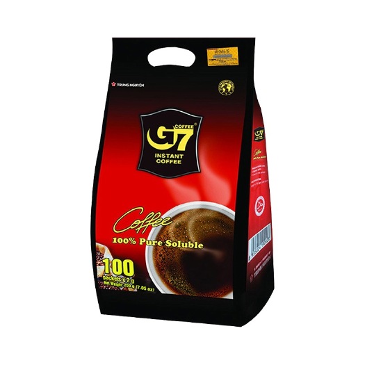 南宁 原装越南G7美式纯黑咖啡100袋速溶无蔗糖学生批发