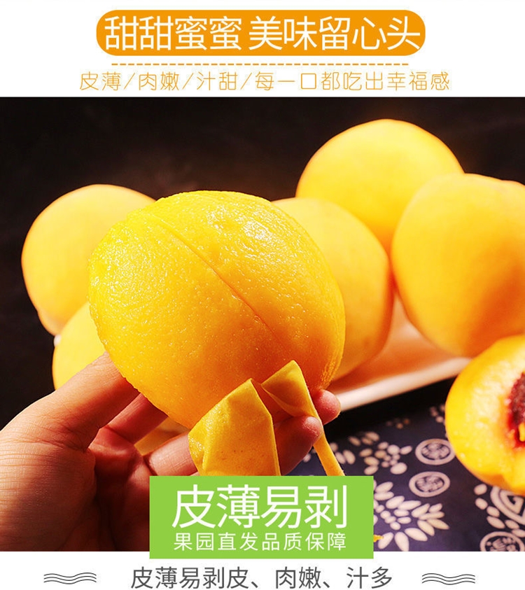 2026头茬现摘现发山东蒙阴黄金蜜桃，黄毛桃