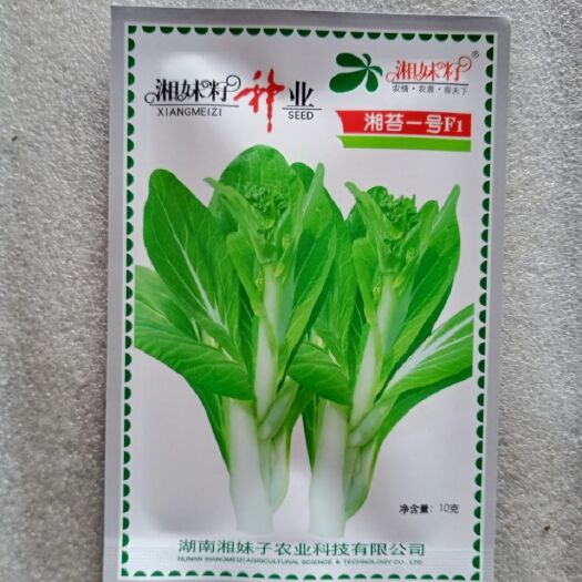 湘妹籽湘苔一号白菜苔种子极早熟耐热抗病苔色黄绿净含量10/克