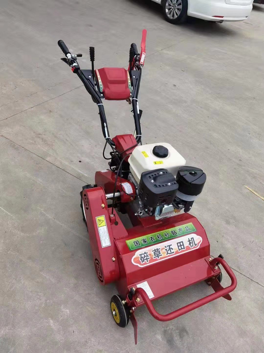  手推小型碎草机 果园粉草还田机