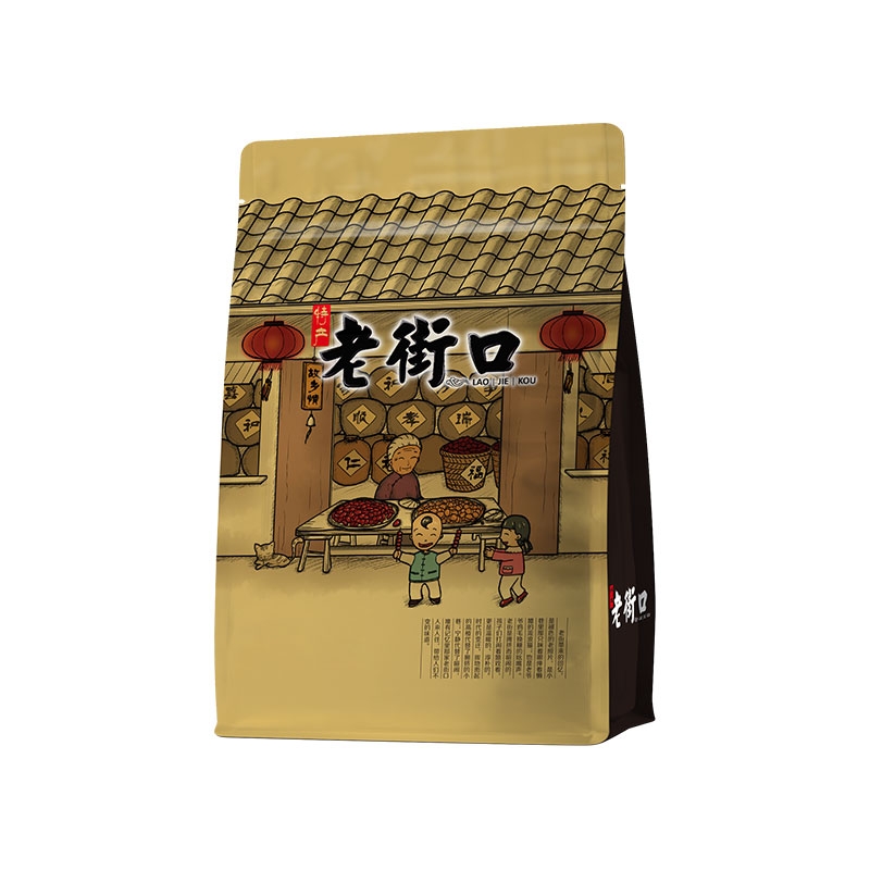 炒花生  老街口奶香蒜香花生420gx4袋