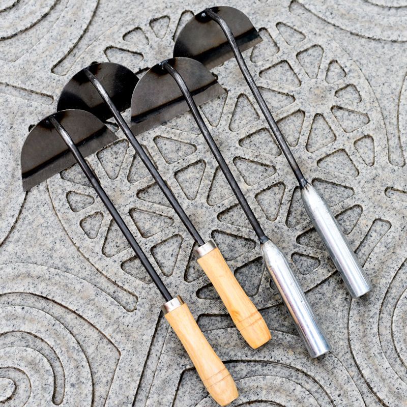 农用锄草工具锄头锄草锄地除草铲子全钢人工小型简易杂草拔草