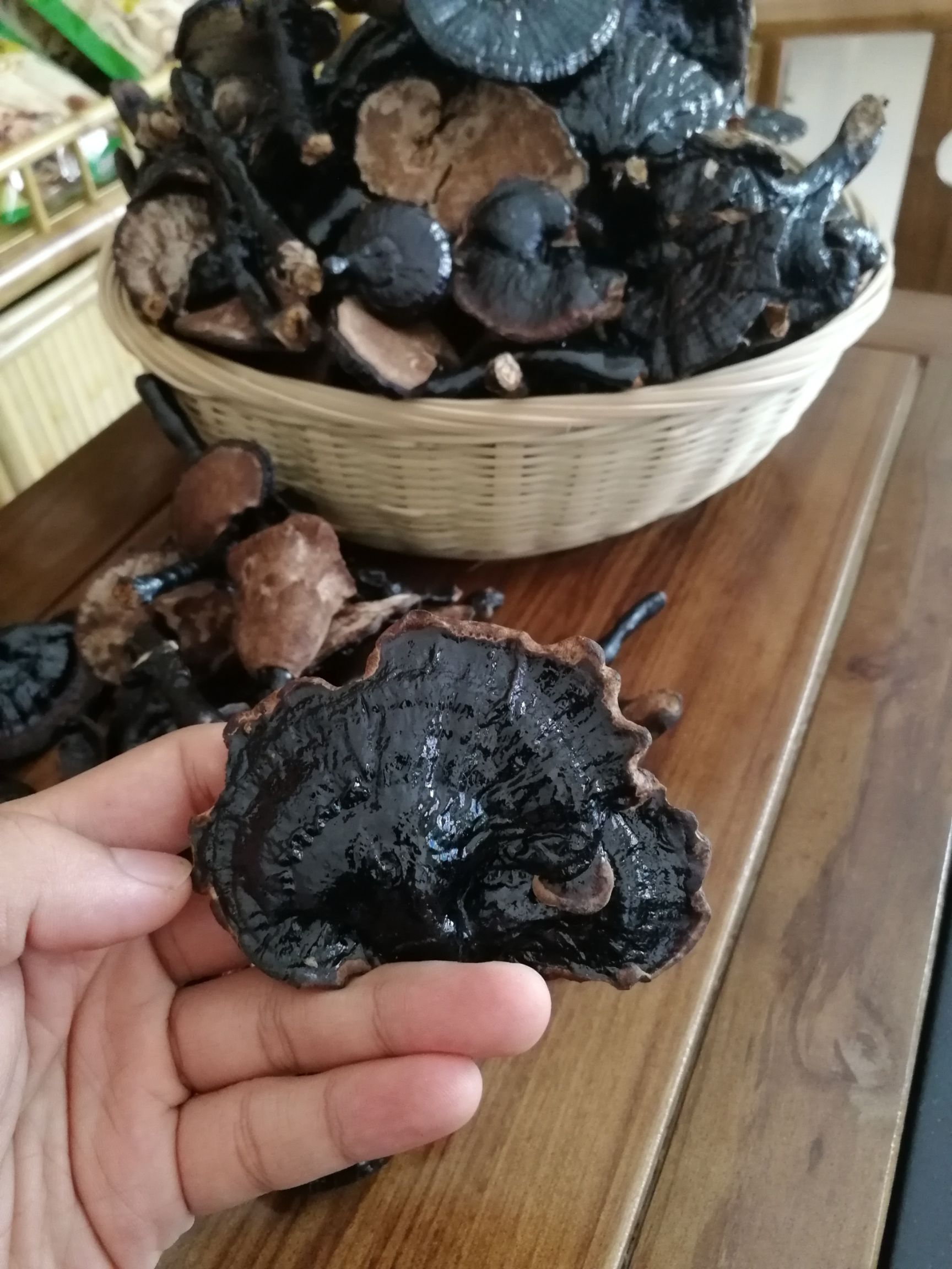  黑灵芝干货各种规格广西田林土特产灵芝之乡黑芝