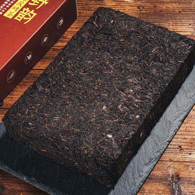 茯砖茶  安化黑茶正宗 湖南黑茶2015年天尖金花天茯茯砖陈年金花黑茶