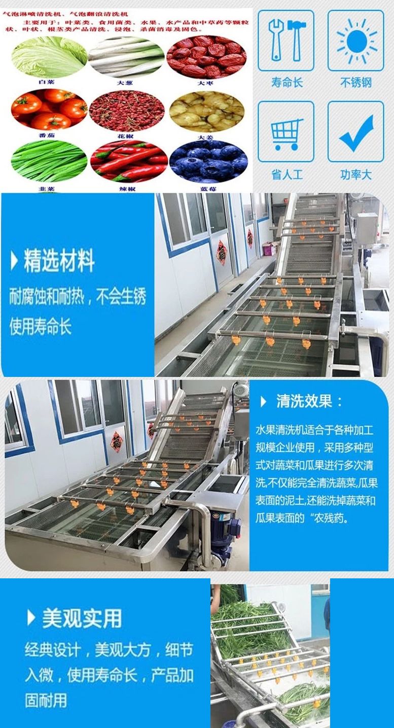 果蔬清洗设备清洗机蔬菜清洗机气泡清洗机果蔬清洗设备蔬菜清洗线