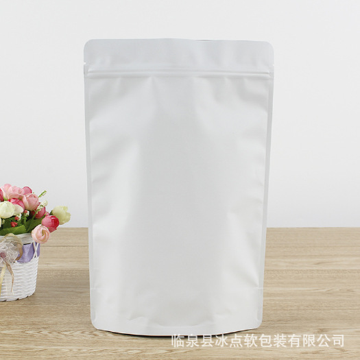 临泉县铝箔自立自封袋干果零食立体拉链袋三边封塑料食品包装袋定做