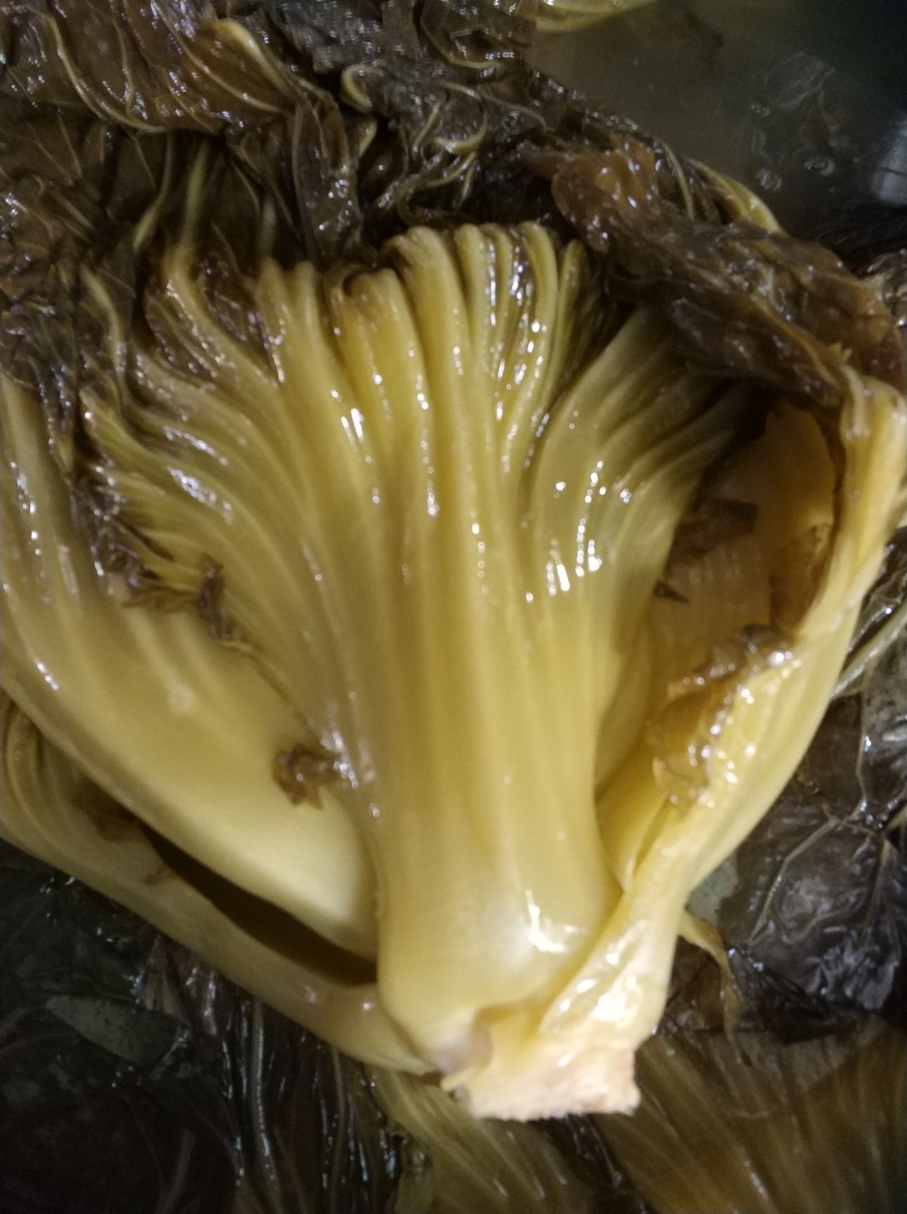 酸芥菜,我们的和别人的有点区别,区别在于有芥菜香味,还脆不面,还香不