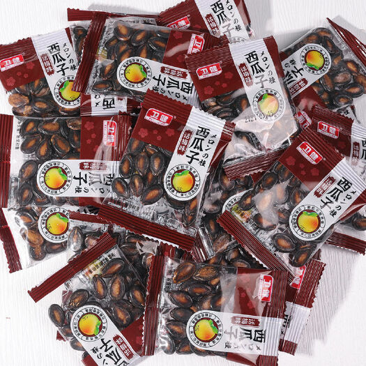 长沙县100包话梅西瓜子小包装小袋一整箱黑瓜籽批发坚果炒货零食小吃